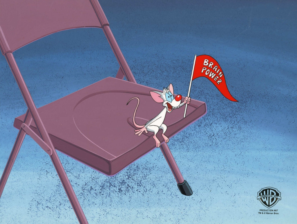 Pinky And The Brain Original Production Cel on Original Background: Pinky - Choice Fine Art