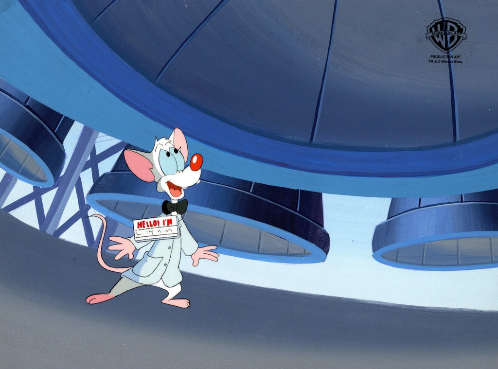 Pinky And The Brain Original Production Cel on Original Background: Pinky - Choice Fine Art