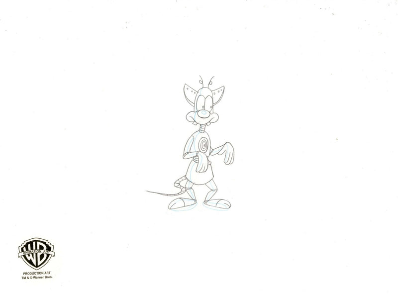 Pinky And The Brain Original Production Cel with Matching Drawings: 3-Pinky-O, Brain-2-Me-2, Yak Soho - Choice Fine Art