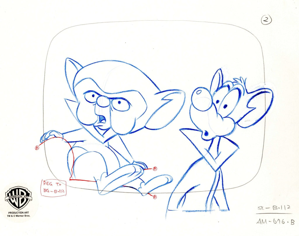 Pinky And The Brain Original Production Drawing: Pinky and Brain - Choice Fine Art