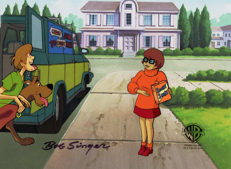 Scooby-Doo on Zombie Island Original Production Cel With Matching Drawings: Scooby, Shaggy and Velma Original Production Cel with Matching Drawing Hanna Barbera Studio Art Original Production Cel Unframed 