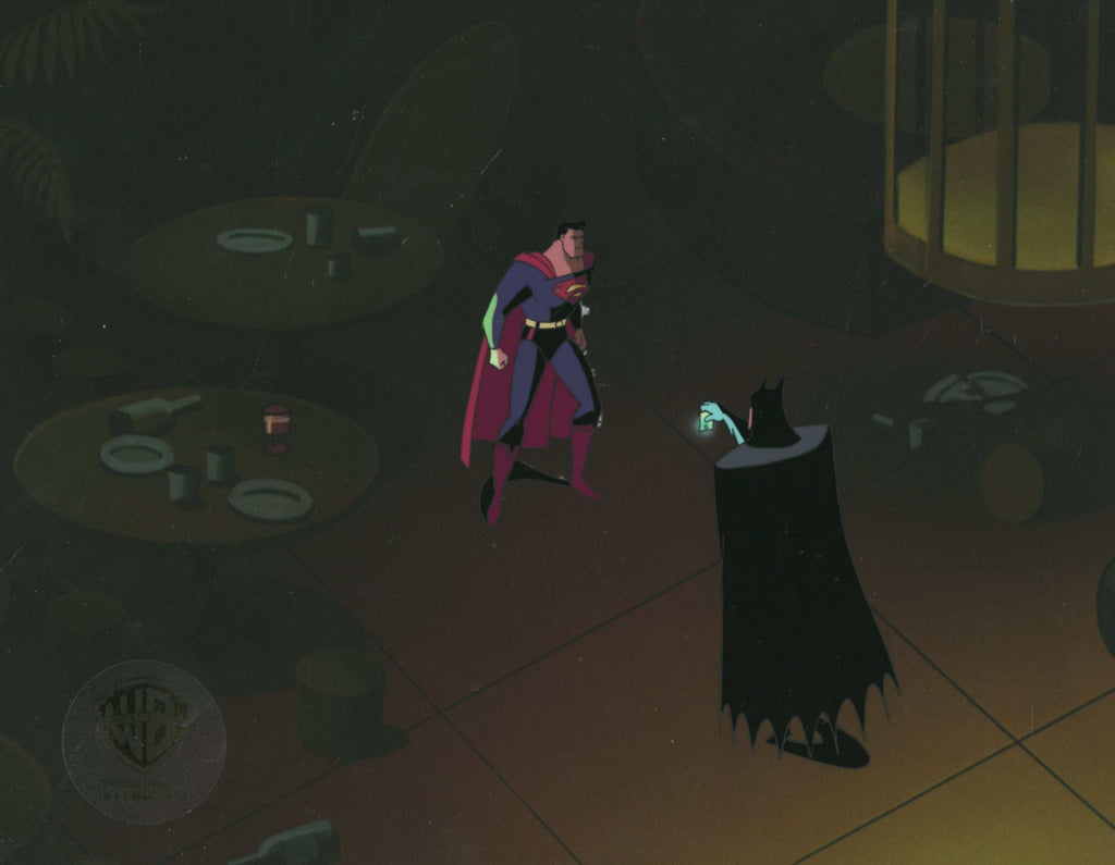 Superman the Animated Series Original Production Cel: Batman and Superman - Choice Fine Art