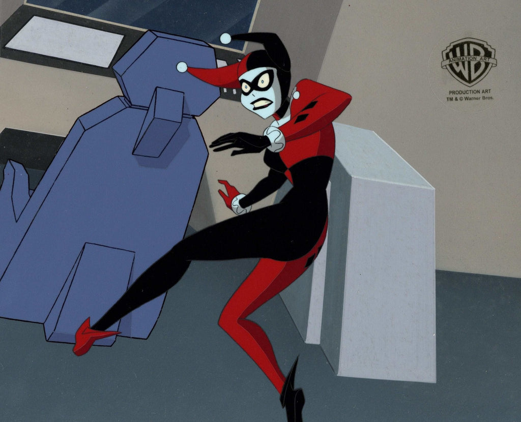 Superman the Animated Series Original Production Cel on Original Background: Harley Quinn - Choice Fine Art