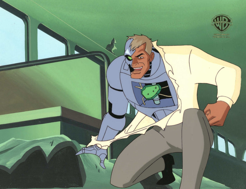 Superman the Animated Series Original Production Cel on Original Background: Metallo - Choice Fine Art