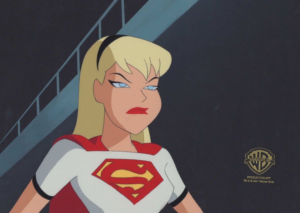 Superman the Animated Series Original Production Cel on Original Background: Supergirl - Choice Fine Art