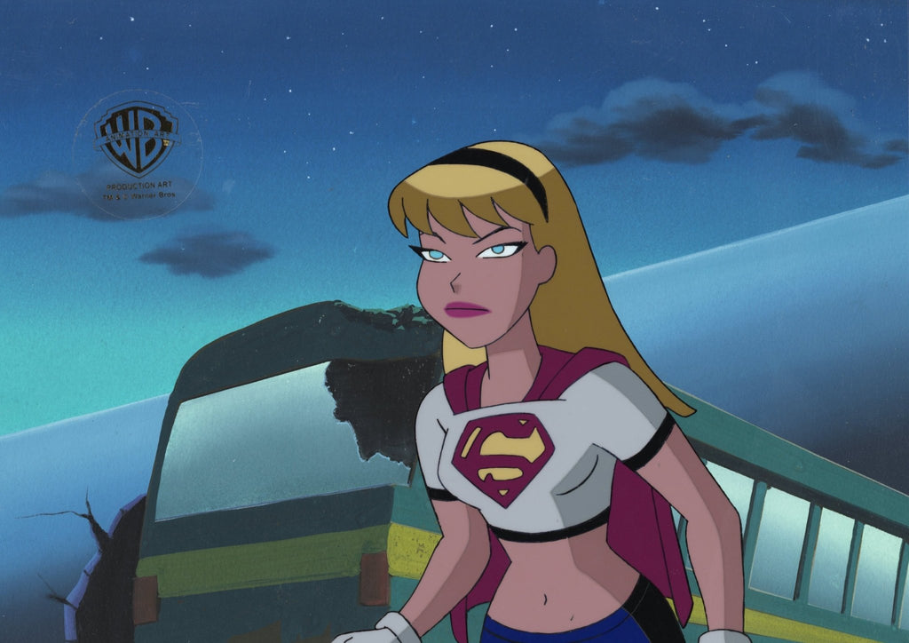 Superman the Animated Series Original Production Cel on Original Background: Supergirl - Choice Fine Art