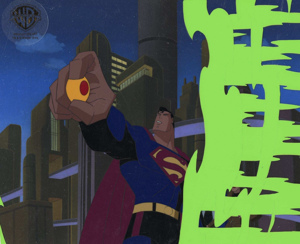 Superman the Animated Series Original Production Cel on Original Background: Superman - Choice Fine Art