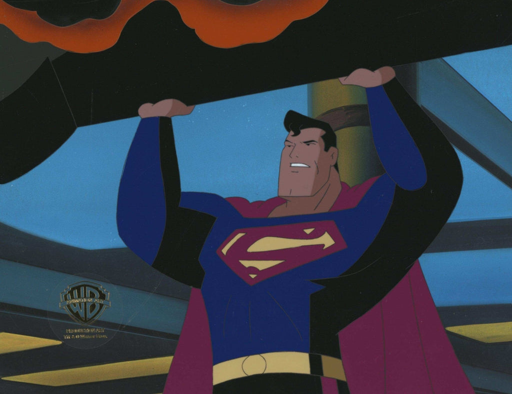 Superman the Animated Series Original Production Cel on Original Background: Superman - Choice Fine Art