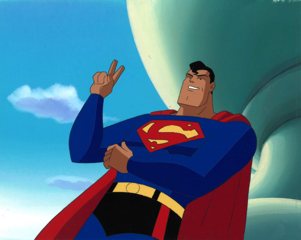 Superman the Animated Series Original Production Cel on Original Background: Superman - Choice Fine Art