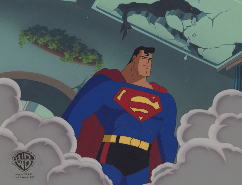 Superman the Animated Series Original Production Cel on Original Background: Superman - Choice Fine Art