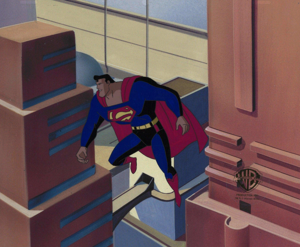 Superman the Animated Series Original Production Cel: Superman - Choice Fine Art