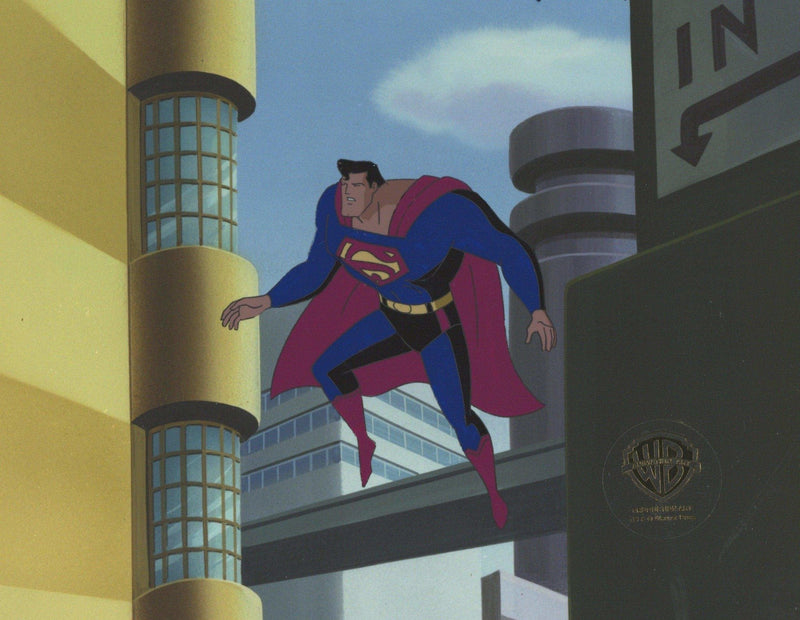 Superman the Animated Series Original Production Cel: Superman - Choice Fine Art