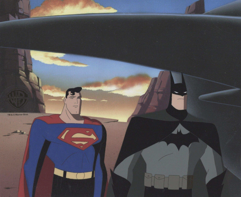 Superman the Animated Series Original Production Cel: Superman and Batman - Choice Fine Art