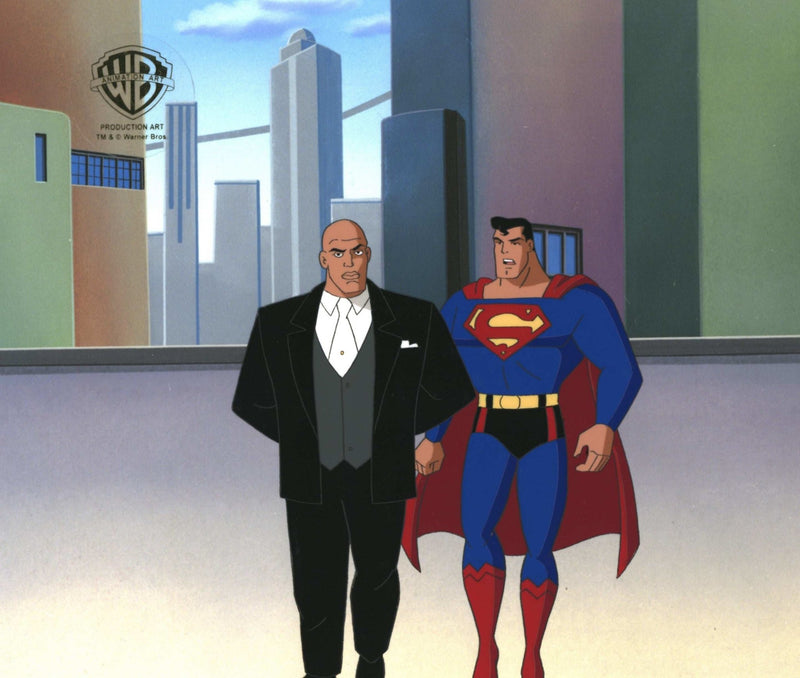 Superman the Animated Series Original Production Cel: Superman and Lex Luthor - Choice Fine Art