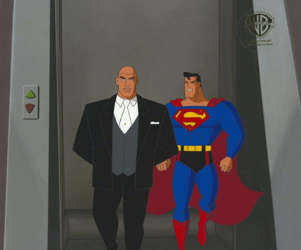 Superman the Animated Series Original Production Cel: Superman and Lex Luthor - Choice Fine Art