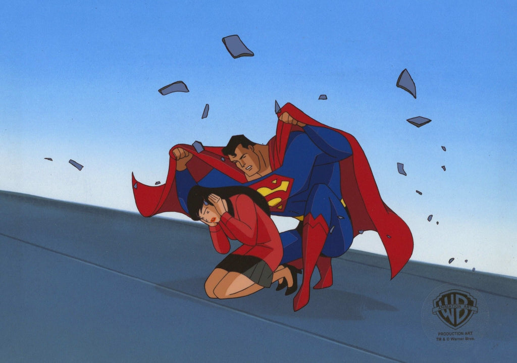 Superman the Animated Series Original Production Cel: Superman and Lois Lane - Choice Fine Art