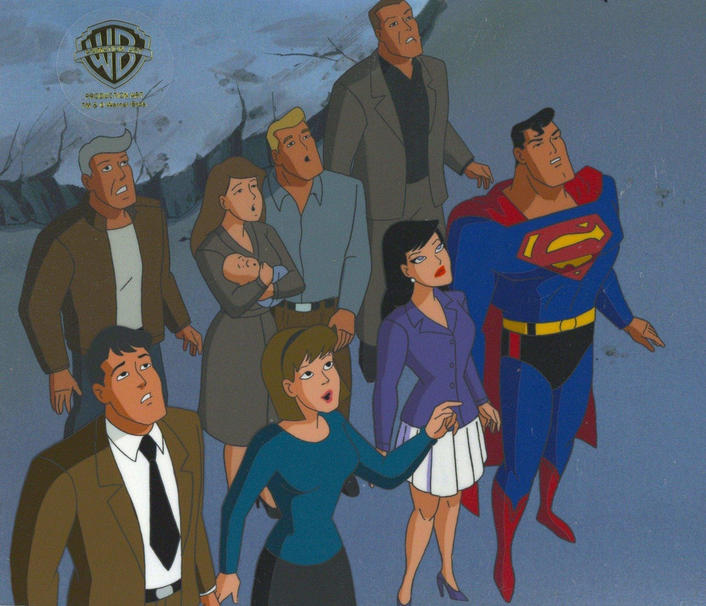 Superman the Animated Series Original Production Cel: Superman and Lois Lane - Choice Fine Art