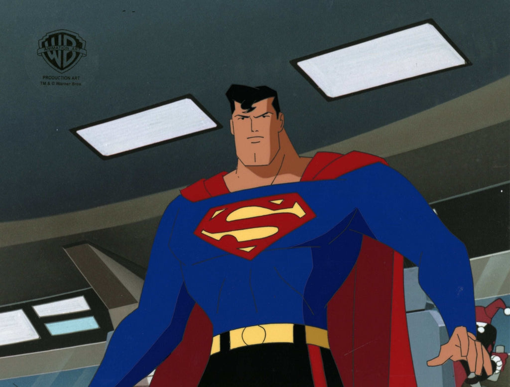 Superman the Animated Series Original Production Cel with Matching Drawing: Superman - Choice Fine Art