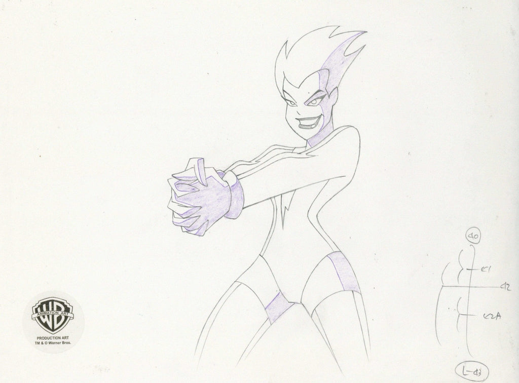 Superman the Animated Series Original Production Drawing: Livewire - Choice Fine Art