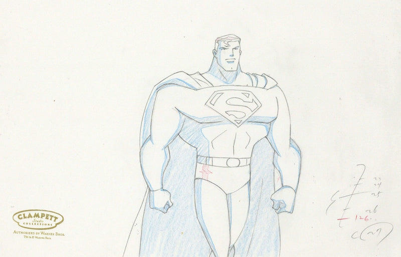 Superman the Animated Series Original Production Drawing: Superman - Choice Fine Art