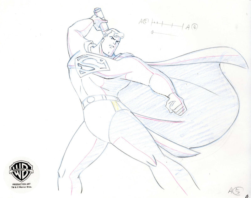 Superman the Animated Series Original Production Drawing: Superman - Choice Fine Art