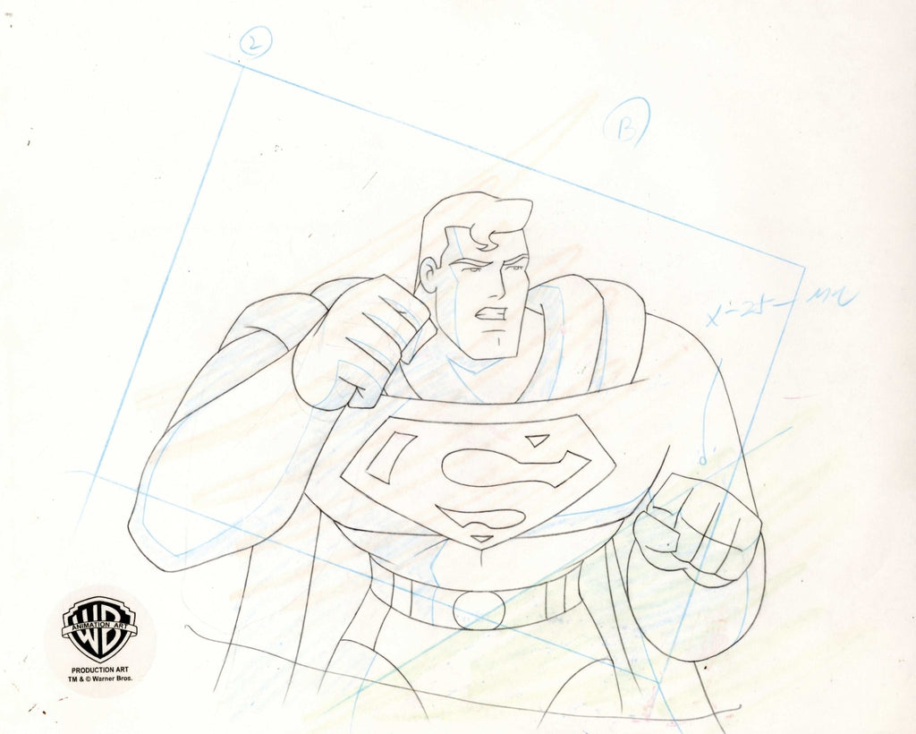 Superman the Animated Series Original Production Drawing: Superman - Choice Fine Art