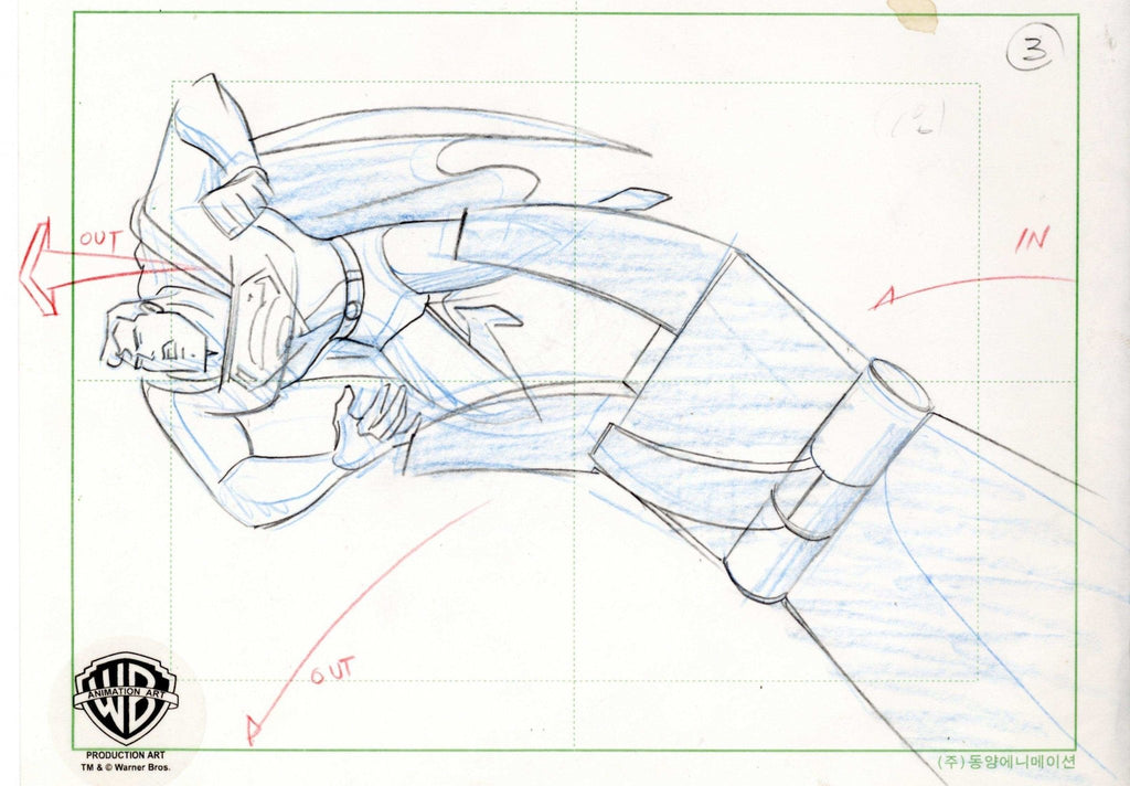 Superman the Animated Series Original Production Drawing: Superman - Choice Fine Art