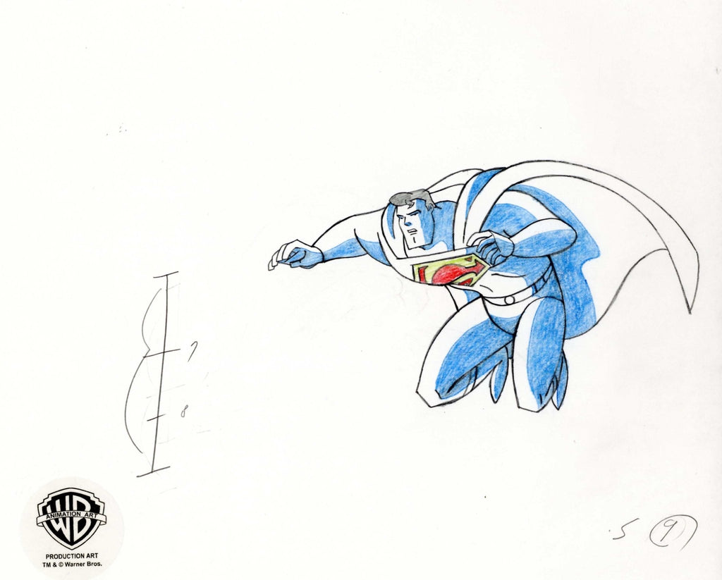 Superman the Animated Series Original Production Drawing: Superman - Choice Fine Art