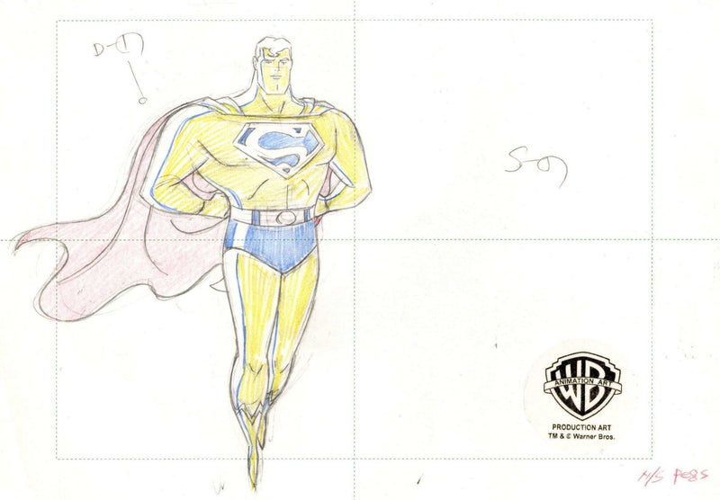 Superman the Animated Series Original Production Drawing: Superman - Choice Fine Art