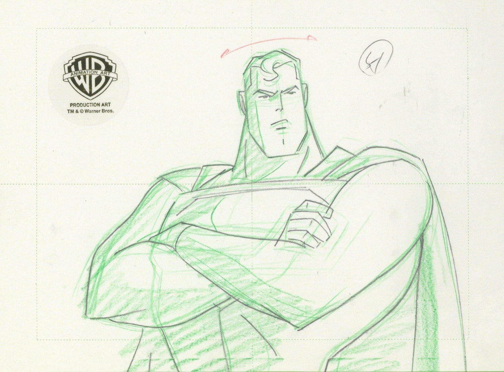 Superman the Animated Series Original Production Drawing: Superman - Choice Fine Art