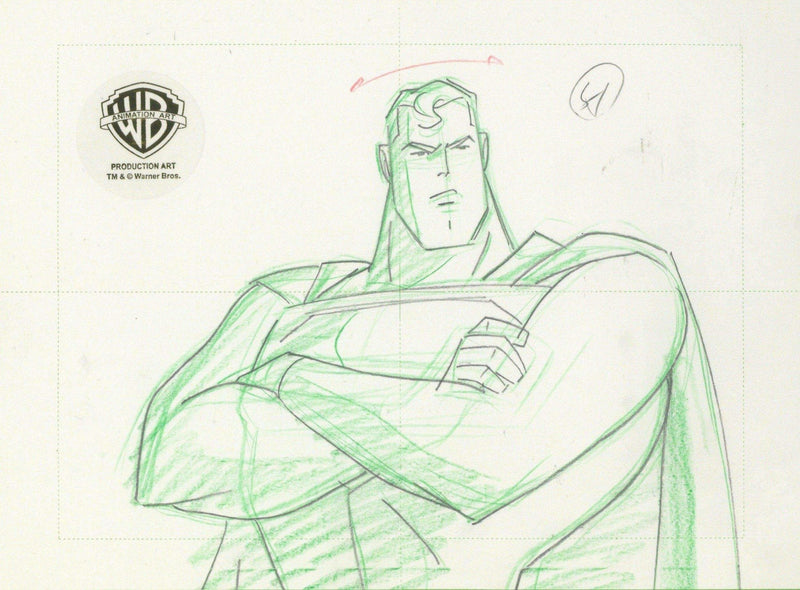 Superman the Animated Series Original Production Drawing: Superman - Choice Fine Art