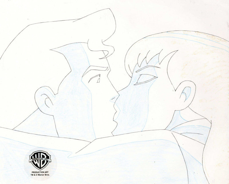 Superman the Animated Series Original Production Drawing: Superman and Lois Lane - Choice Fine Art