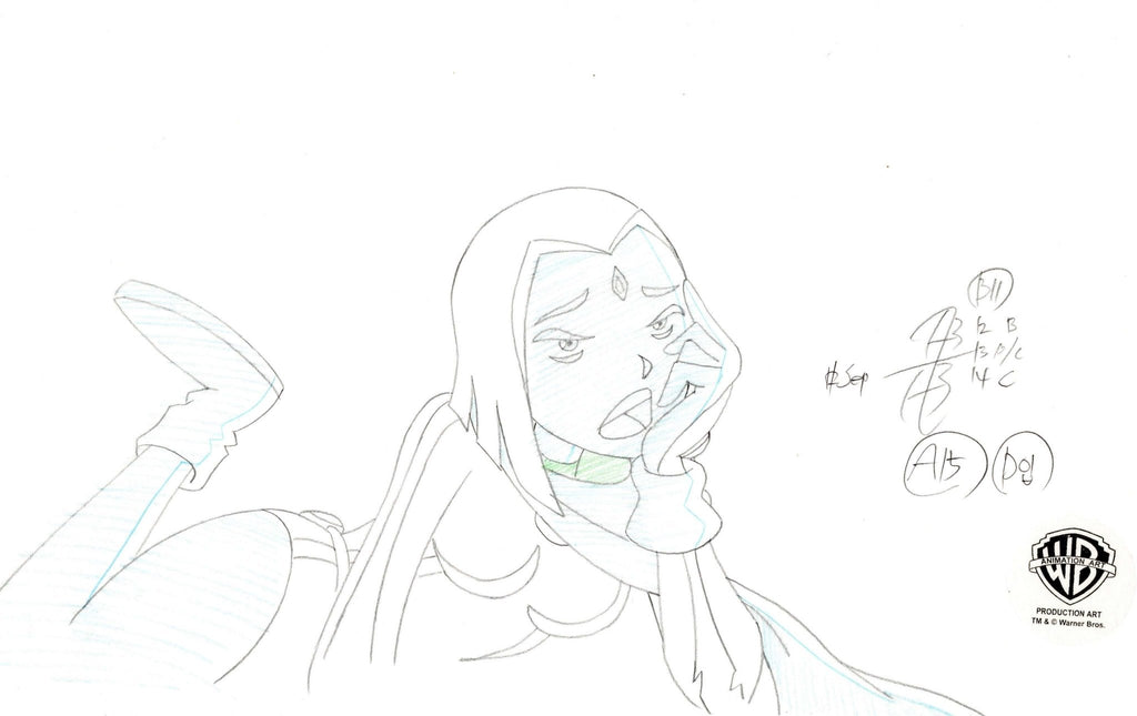 Teen Titans Original Production Drawing: Raven - Choice Fine Art
