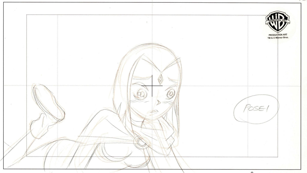 Teen Titans Original Production Drawing: Raven - Choice Fine Art