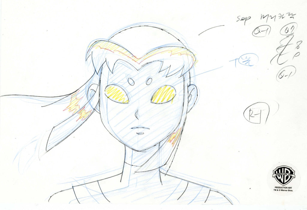Teen Titans Original Production Drawing: Starfire - Choice Fine Art