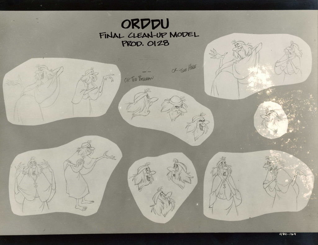 The Black Cauldron Final Clean-Up Model Sheet- Orddu Final Prod. 0128 - Choice Fine Art