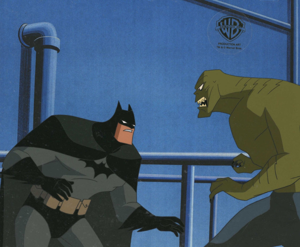 The New Adventures Of Batman Production Cel: Batman and Killer Croc - Choice Fine Art