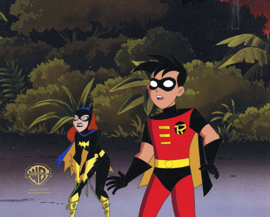 The New Batman Adventures Original Production Cel: Batgirl and Robin - Choice Fine Art