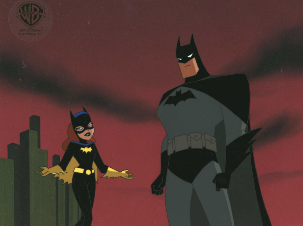 The New Batman Adventures Original Production Cel: Batman and Batgirl - Choice Fine Art