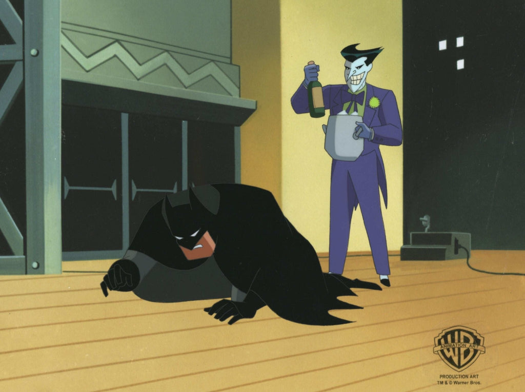 The New Batman Adventures Original Production Cel: Batman and Joker - Choice Fine Art