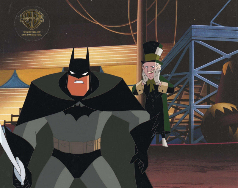 The New Batman Adventures Original Production Cel: Batman and Mad Hatter - Choice Fine Art