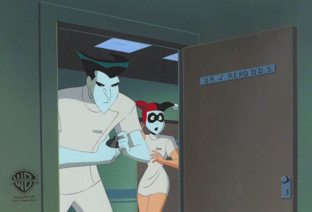 The New Batman Adventures Original Production Cel: Harley Quinn and Joker - Choice Fine Art