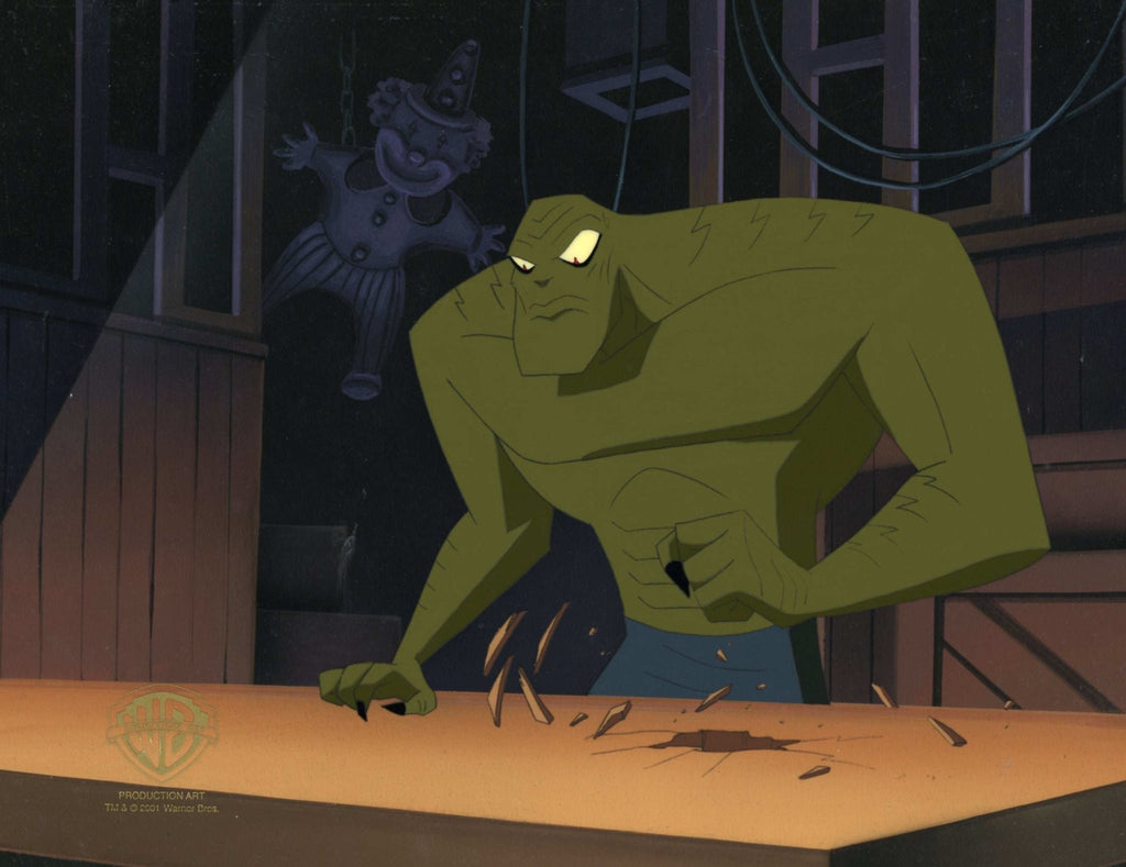 The New Batman Adventures Original Production Cel on Original Background: Killer Croc - Choice Fine Art