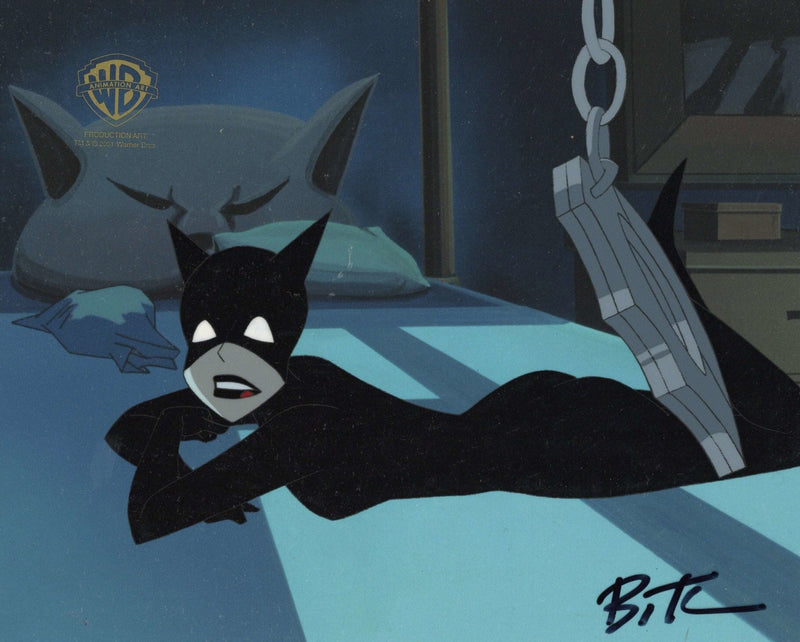 The New Batman Adventures Original Production Cel signed by Bruce Timm: Catwoman - Choice Fine Art