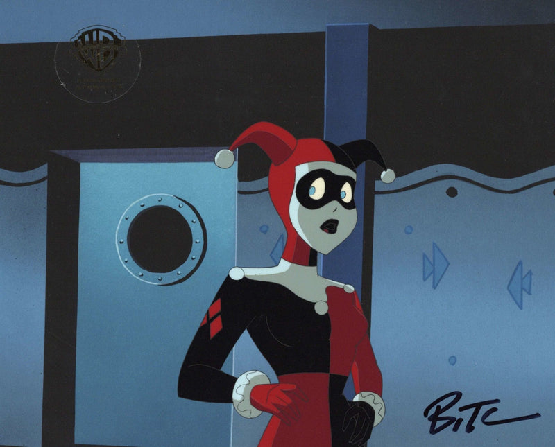 The New Batman Adventures Original Production Cel signed by Bruce Timm: Harley Quinn - Choice Fine Art