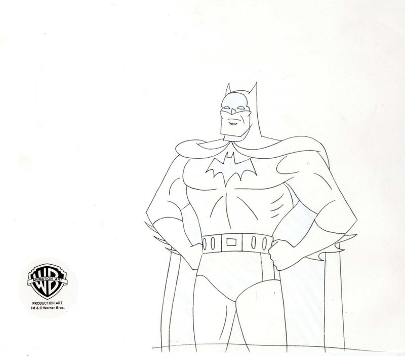 The New Batman Adventures Original Production Cel With Matching Drawing: Batman - Choice Fine Art