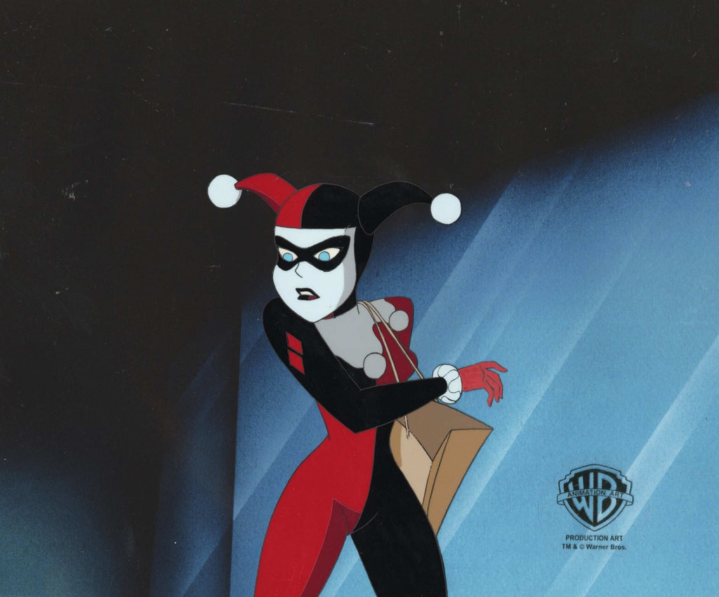 The New Batman Adventures Original Production Cel with Matching Drawing: Harley Quinn - Choice Fine Art