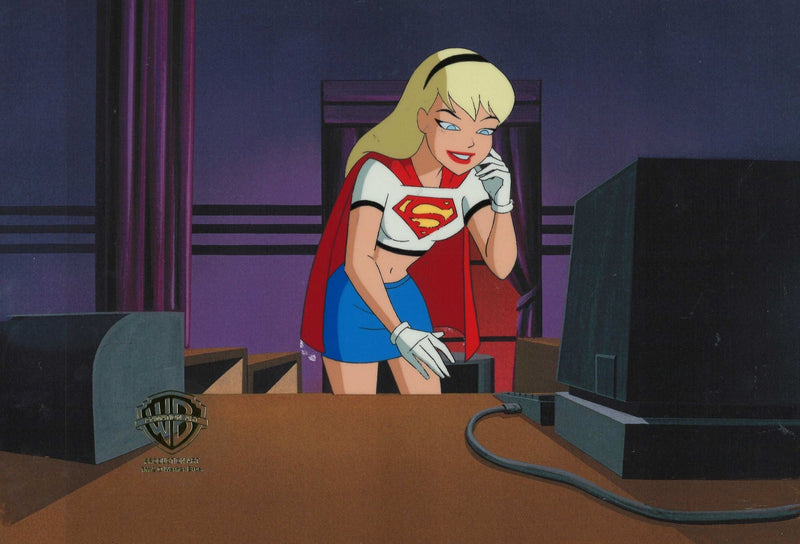 The New Batman Adventures Original Production Cel with Matching Drawing: Supergirl - Choice Fine Art