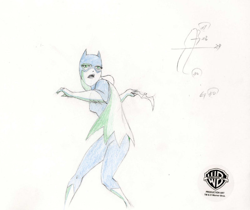 The New Batman Adventures Original Production Drawing: Batgirl - Choice Fine Art