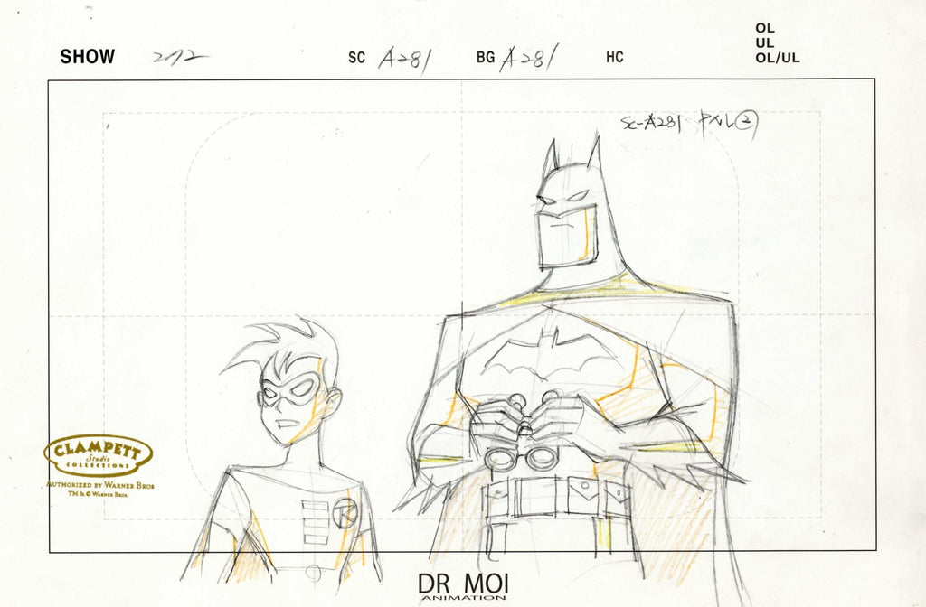 The New Batman Adventures Original Production Drawing: Batman and Robin - Choice Fine Art